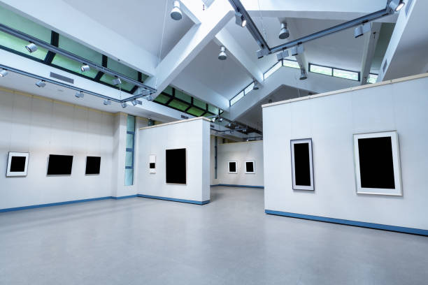 istock blank picture frames in art gallery 1326003726