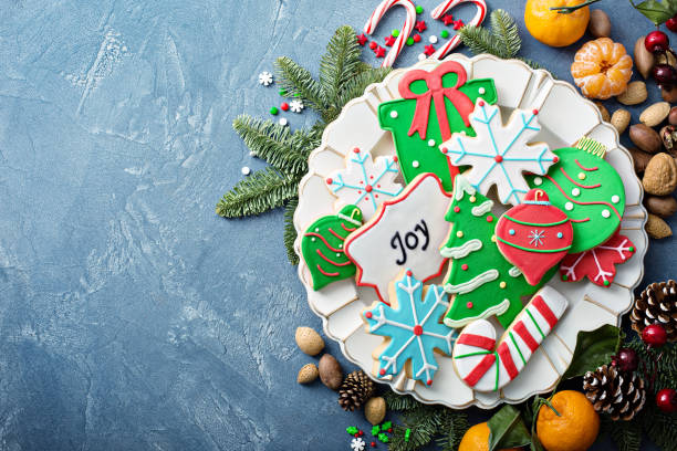 istock Christmas sugar and gingerbread cookies 1326004714