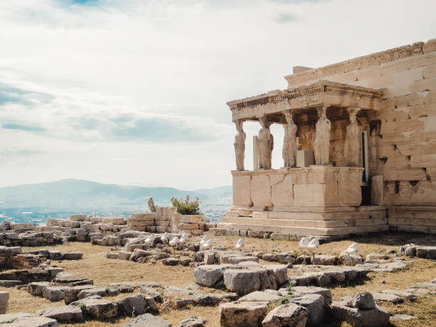 istock Acropolis, Figures of the Caryatid , Athens, Greece 1326014062