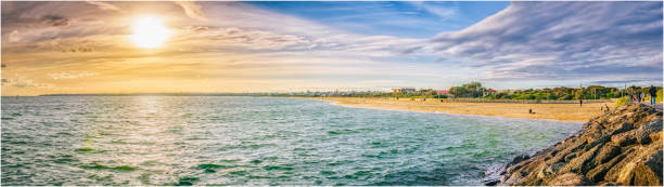 istock Panoramas of Mordialloc beach during Winter Jun 2021 (Melbourne, Victoria, Australia) 1326017483