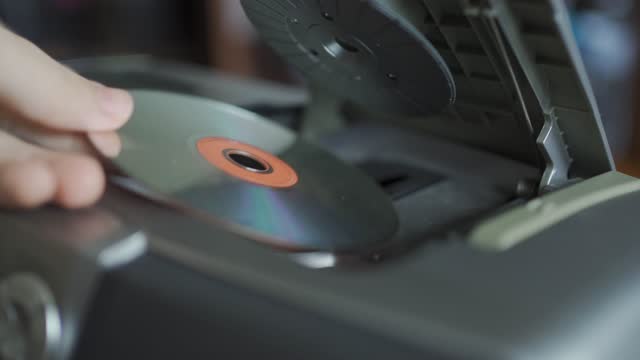 Insert cd into a cd player