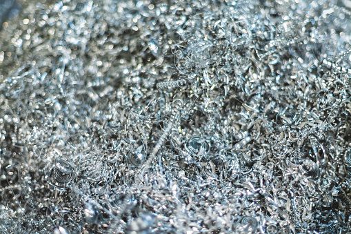 Aluminum and Stainless Steel Scrap Metal for Recycling4K Matching Video Available (Shot with Canon 5DS 50.6mp photos professionally retouched - Lightroom / Photoshop - original size 5792 x 8688 downsampled as needed for clarity and select focus used for dramatic effect)