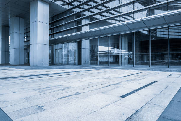 istock empty brick road near by office building, china 1326022844