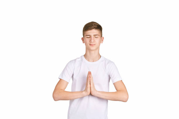 istock Children portrait in white t-shirt. Studio isolated concept 1326024533