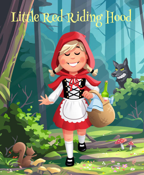 istock Little Red Riding Hood Walking Through The Woods 1326026927