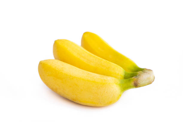 istock Baby bananas isolated on white background. 1326026971