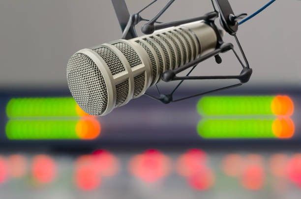 istock Professional microphone and sound mixer 1326033327