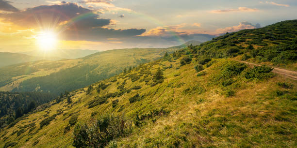 istock carpathian mountain landscape at sunset 1326037537