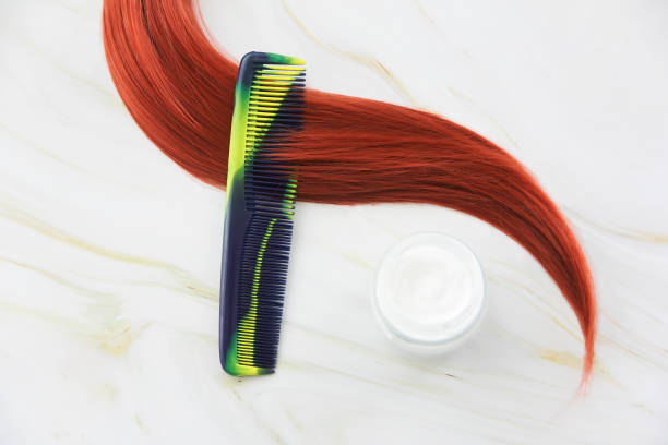 istock women's curl, hair cream and comb 1326039227