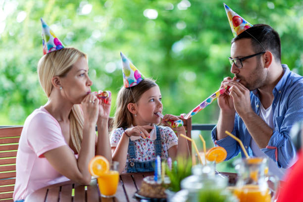 istock Family  celebrating birthday with his daughte 1326041135