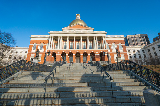 Massachusetts State House, an attraction frequently visited by numerous tourists