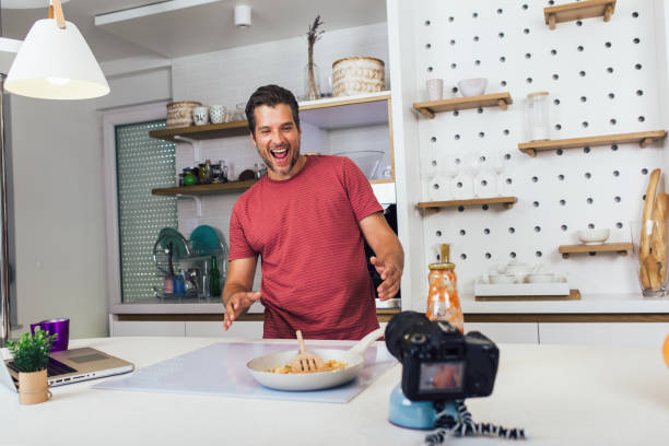 istock Food blogger lifestyle and working process. 1326046441