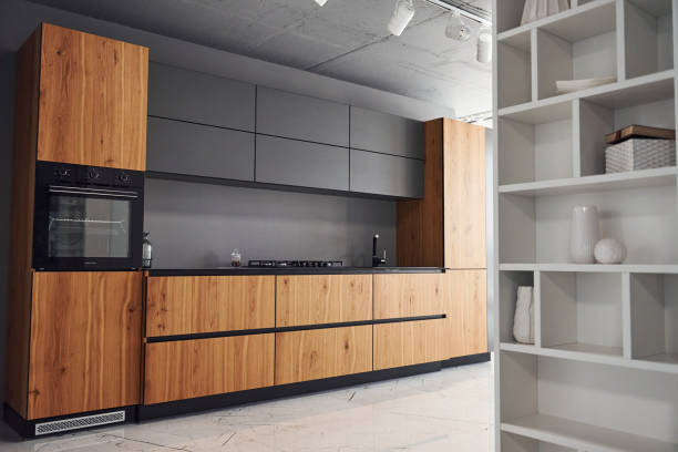 istock Indoors of modern kitchen at daytime. Conception of decor 1326052094