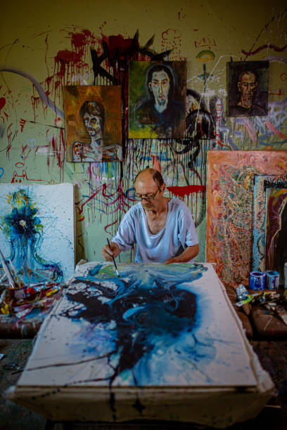 istock Giving his soul into art 1326058474