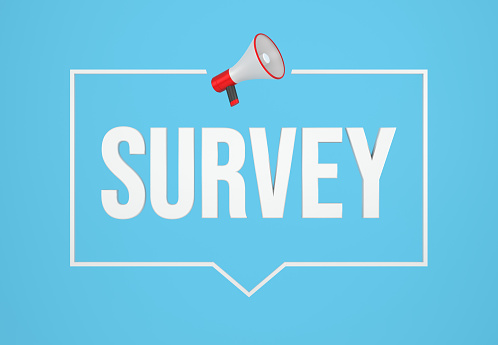 Survey message and megaphone