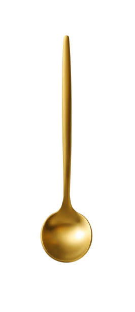 istock golden tea spoon isolated on a white background 1326070413