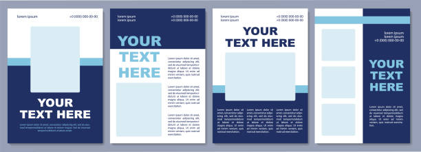 Information about upcoming sale brochure template Information about upcoming sale brochure template. Flyer, booklet, leaflet print, cover design with copy space. Your text here. Vector layouts for magazines, annual reports, advertising posters upcoming events stock illustrations