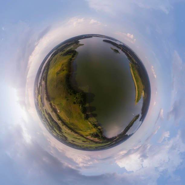 istock landscape with lakes and islands (360-degree panorama) 1326071551