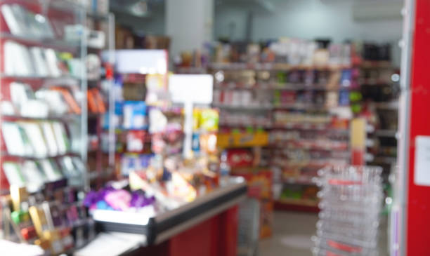 istock Abstract background blurred photo in supermarket. 1326073093