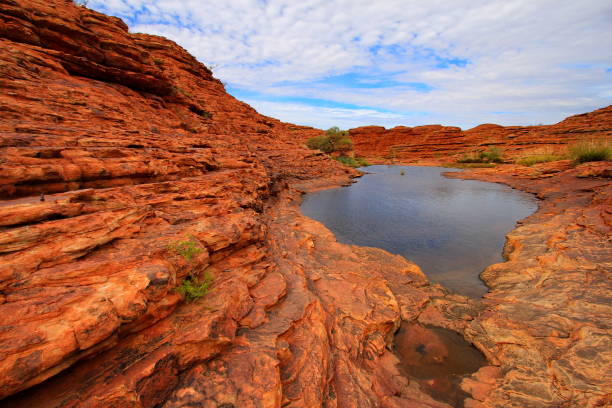 kings canyon no centro da austrália - northern territory - fotografias e filmes do acervo