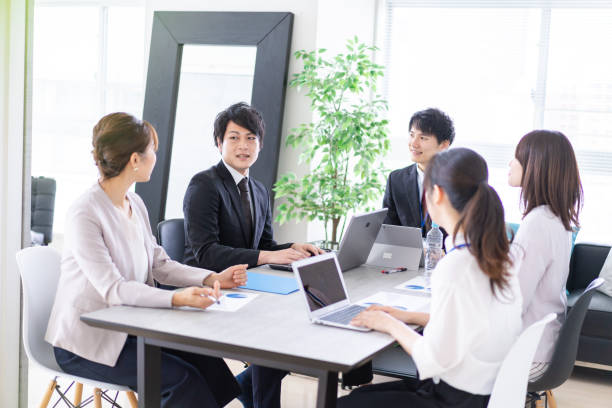 istock Businesspersons having a meeting in an office 1326077812