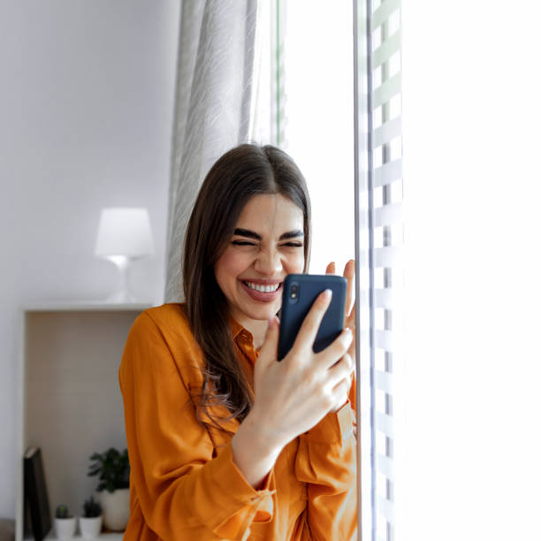 istock Business woman doing selfie in office. 1326079796