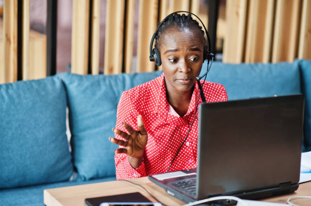 istock African american woman works in a call center operator 1326083180