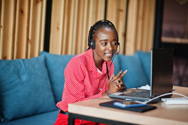 istock African american woman works in a call center operator 1326083214