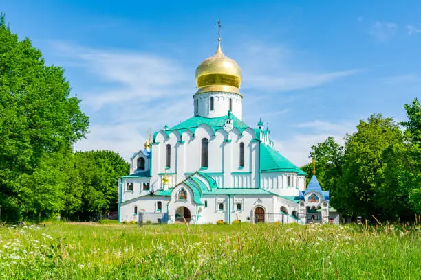 Feodorovsky cathedral in Pushkin (Tsarskoe Selo), Saint Petersburg, Russia