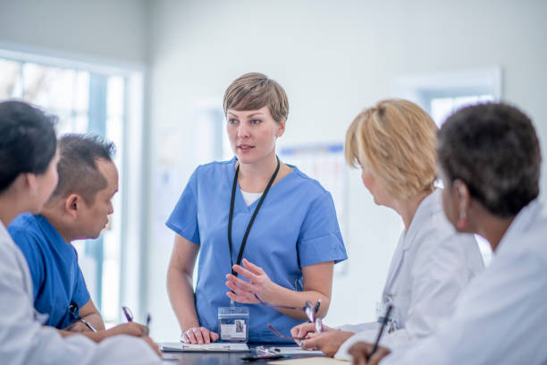 istock Medical supervisor mentors students 1326084035