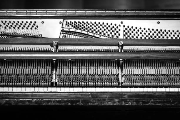 istock Beautiful piano in concert hall 1326089678