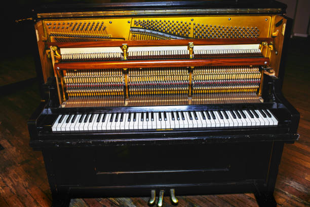 istock Beautiful piano in concert hall 1326089716