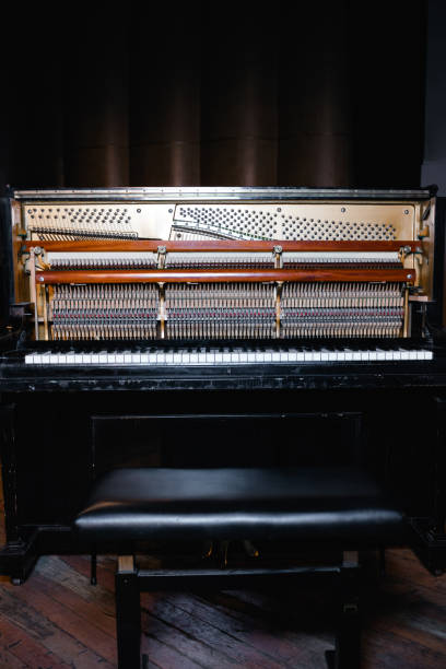 istock Beautiful piano in concert hall 1326090244