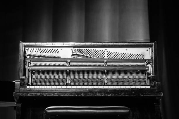 istock Beautiful piano in concert hall 1326090369