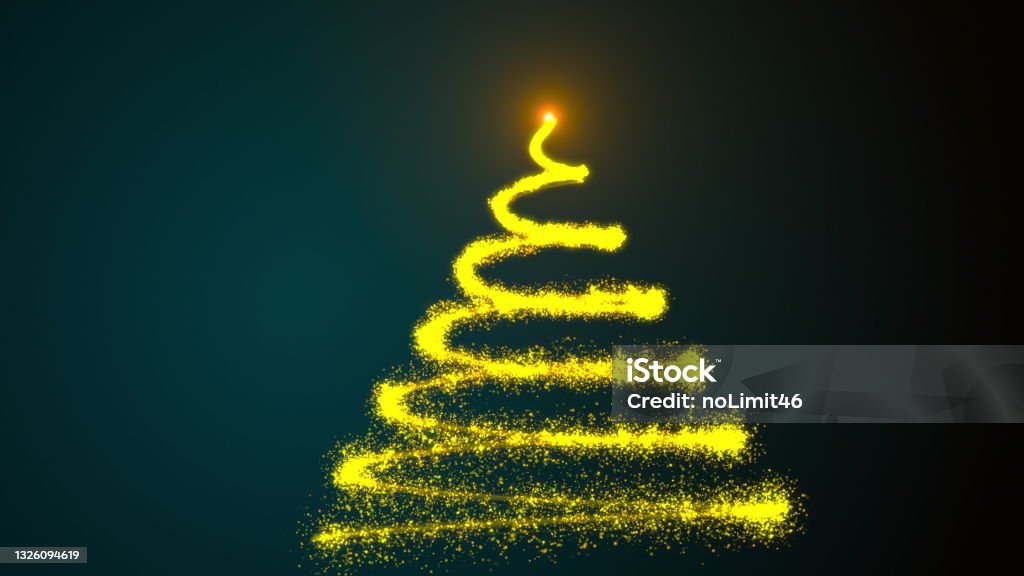 Christmas particle tree Animated Festive Christmas background with tree. Just add your Christmas title, wishes or logo 2016 Stock Photo