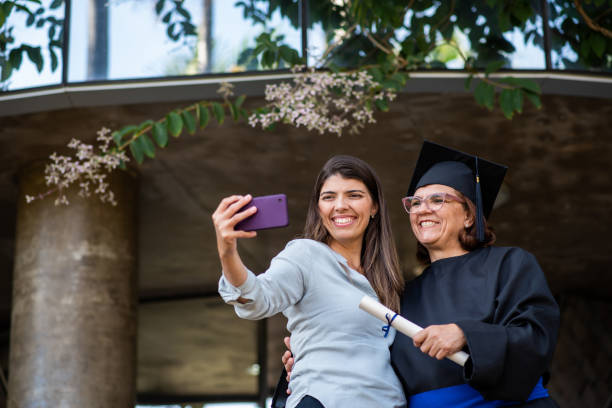 istock Senior woman at graduation 1326098148