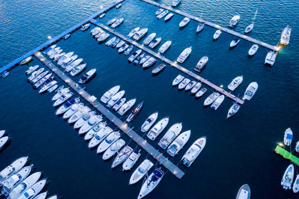 istock Boats Moored In A Row 1326098964