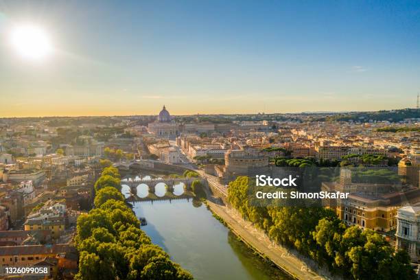 View Of Vatican City Stock Photo - Download Image Now - Rome - Italy, Urban Skyline, Tiber River