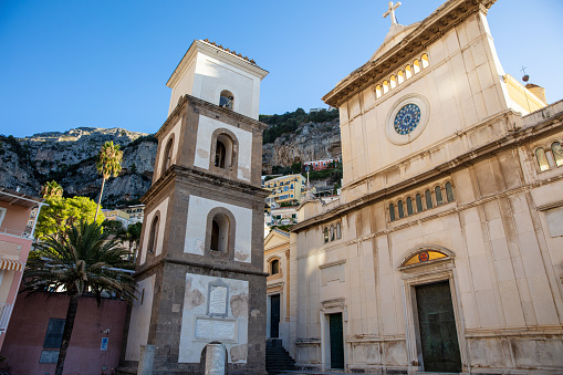 Low Angle View Of Church Of Santa Maria Assunta,Positano,Italy