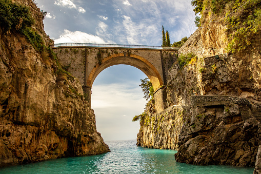 Bridge Over The Fiordo Di Furore, Amalfi Coast, Italy