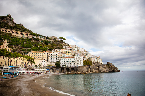 View Of Townscape At Positano Town,Amalfi Coast,Italy