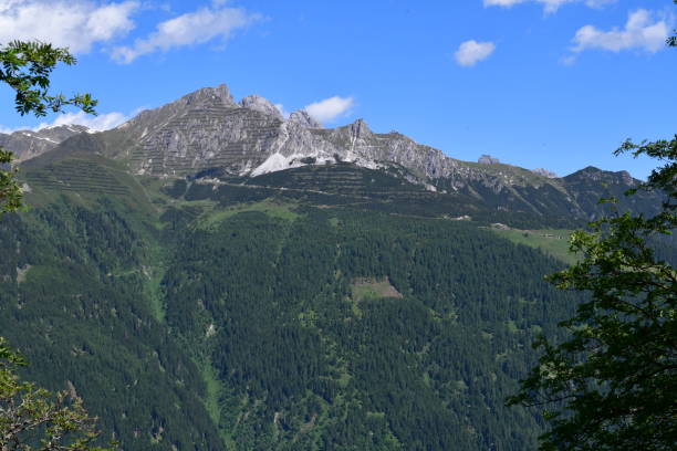 istock Beautiful landscape in Stubai valley mountains behind 1326106655