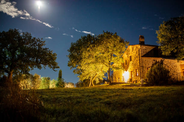 istock Illuminated View Of House 1326114587