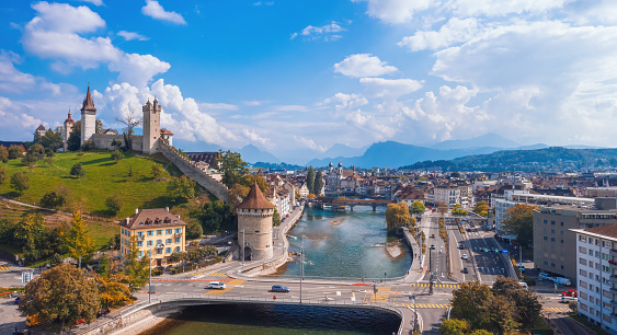 Sunny day in Lucerne, Switzerland