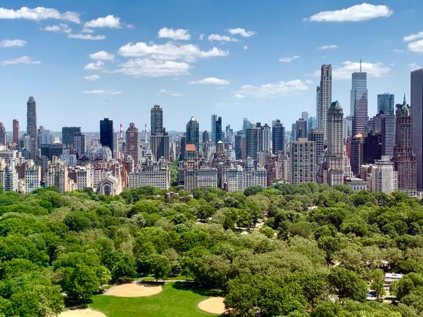 New York in the summer A view of New York during summer central park manhattan stock pictures, royalty-free photos & images