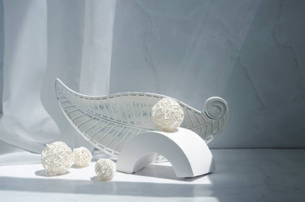 istock Trendy interior still life with sunlight and shadows. 1326122181