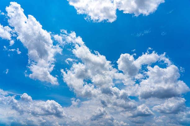 istock Cumulus white clouds on beautiful summer blue sky 1326125885