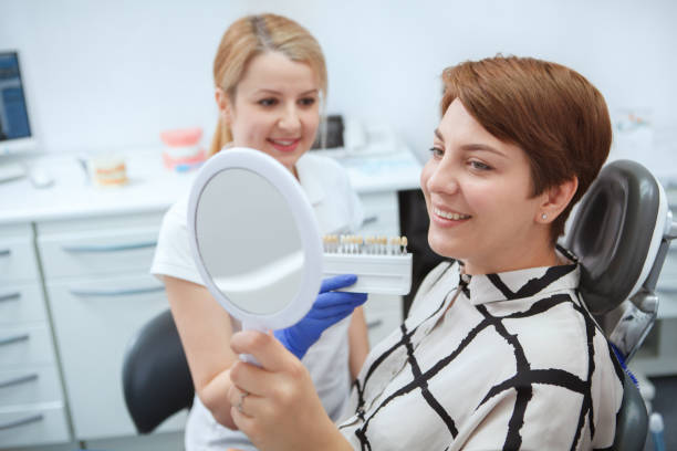 istock Young woman having dental appointment 1326133375