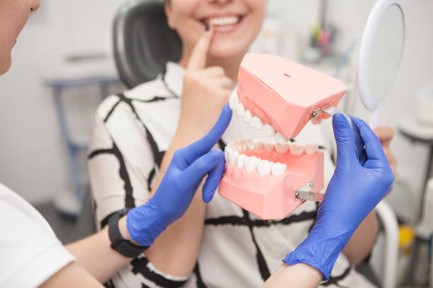 istock Young woman having dental appointment 1326133378