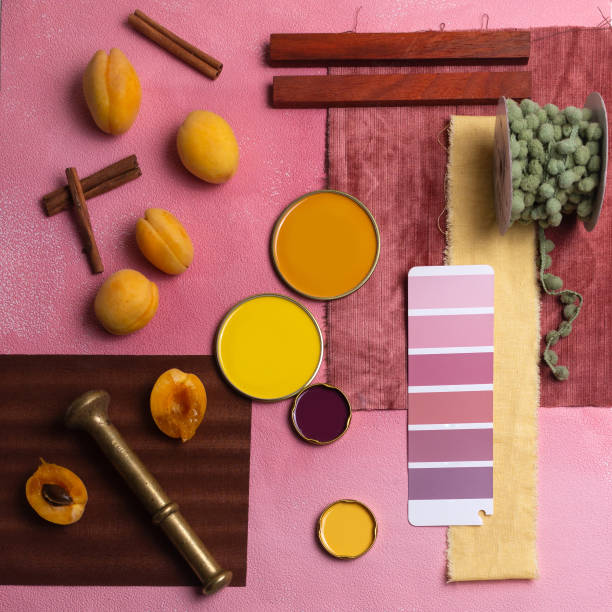 istock Color palette mood board for interior design and decor 1326137017